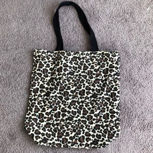Leopard print tote